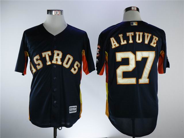 2017 world championship Houston Astros gold jerseys-020